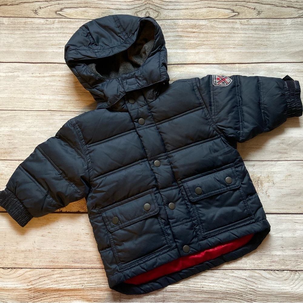 baby Gap Hooded Down Puffer Jacket NWT Boys 6-12 mo